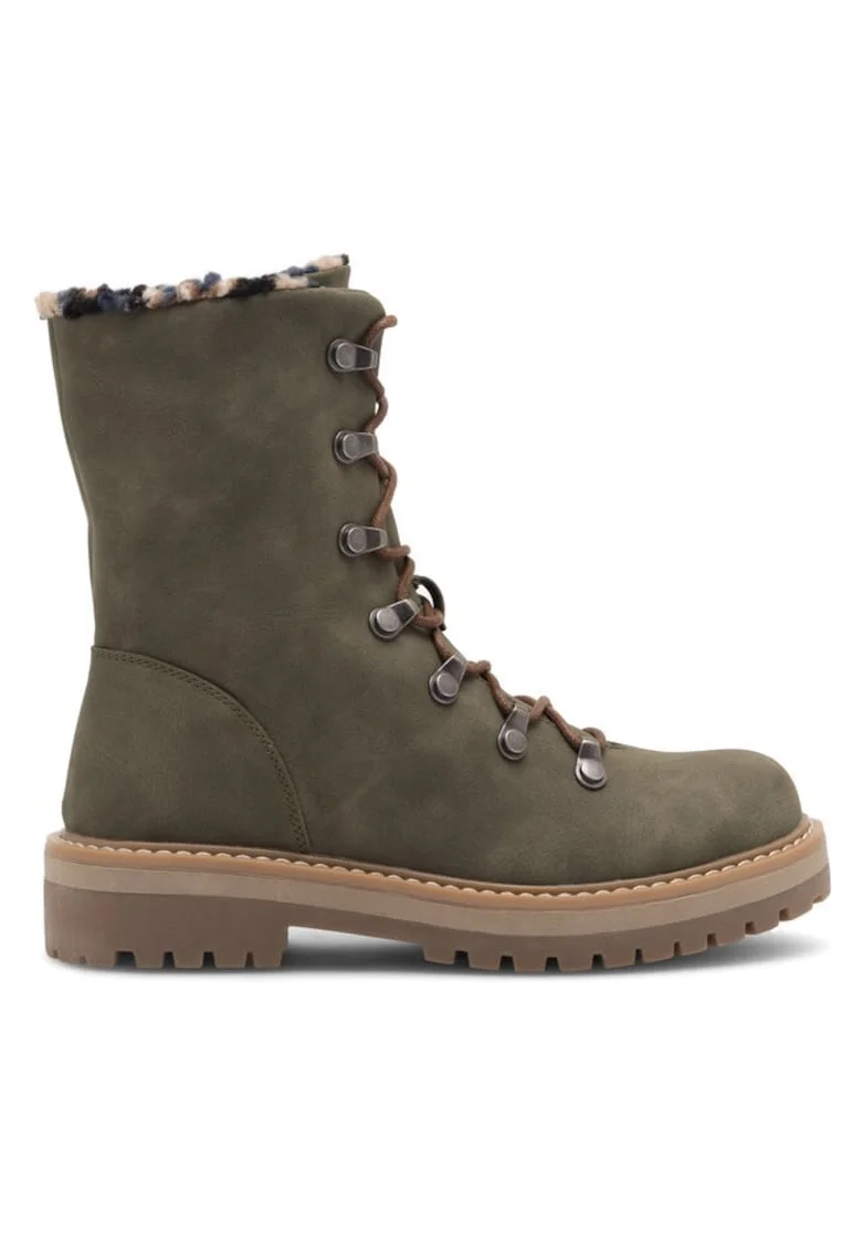 Botine dama,  590558817333536, Sintetic, Kaki
