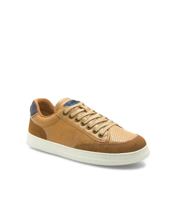 Pantofi sport copii,  323143, Piele naturala, Maro