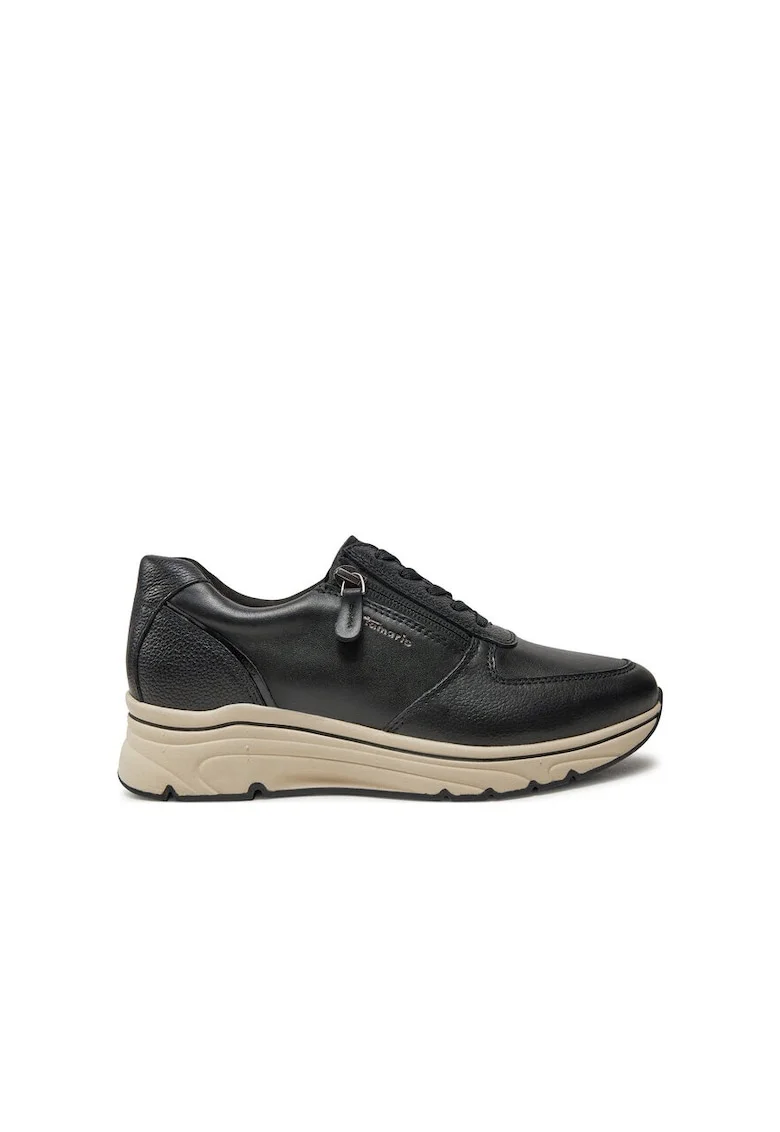 Pantofi sport dama,  Piele naturala, Negrudwqfwq