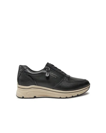 Pantofi sport dama,  Piele naturala, Negrudwqfwq