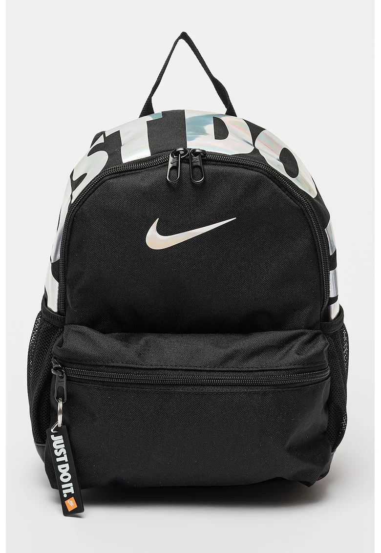 Rucsac cu imprimeu logo Brasilia - 11L, Negru/Argintiu