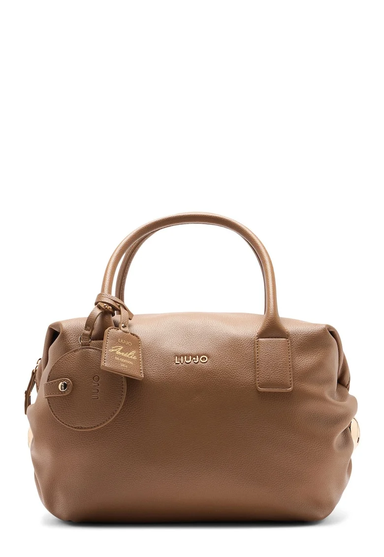 Geanta din piele ecologica cu maner si logo