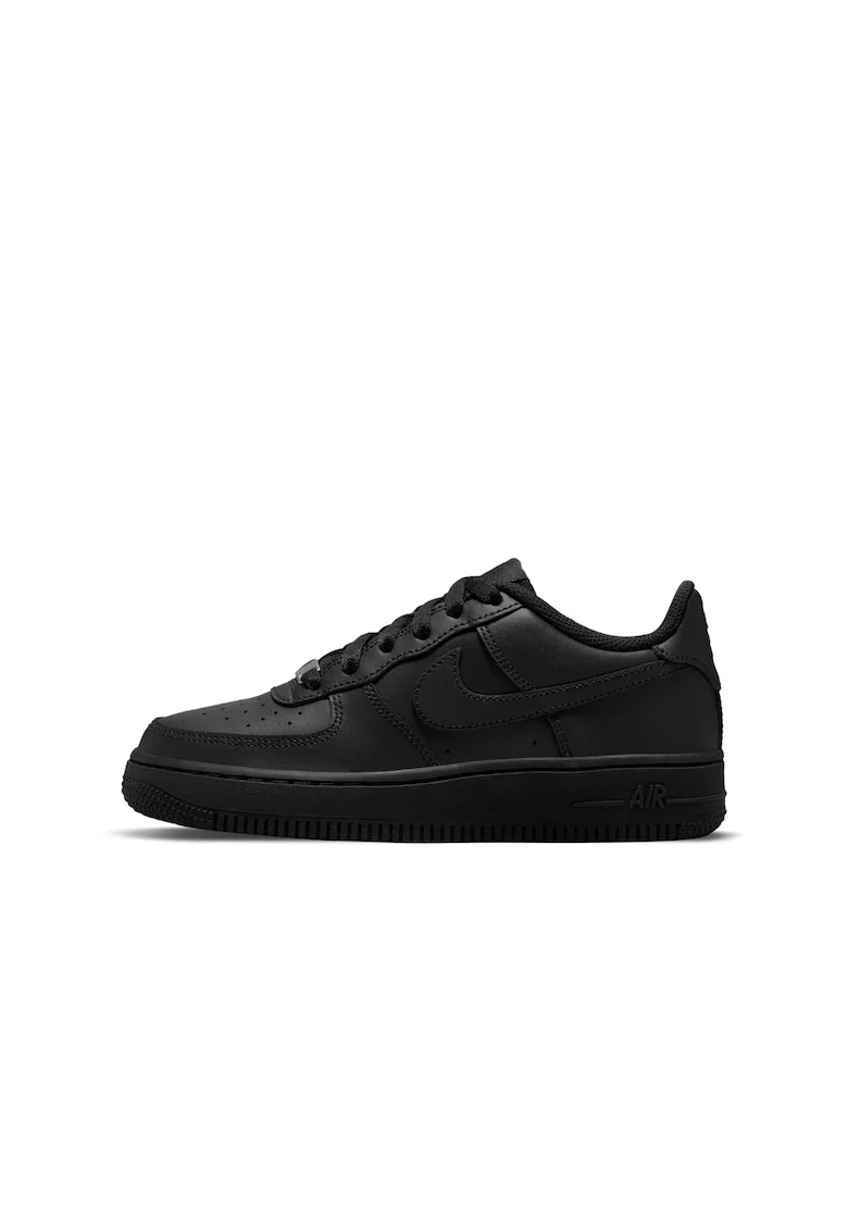 Pantofi sport,  Air Force 1 Le (Gs) Black, Piele naturala