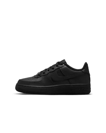 Pantofi sport,  Air Force 1 Le (Gs) Black, Piele naturala