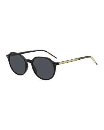 Ochelari de soare pantos cu lentile uni, Auriu/Negru/Gri antracit