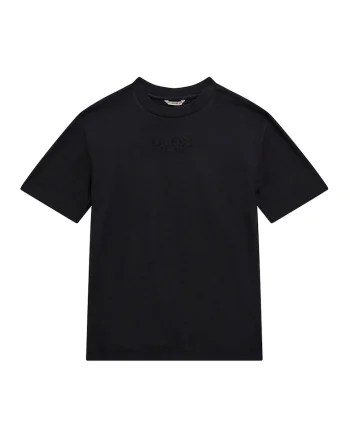 Tricou din bumbac cu logo discret, Negru