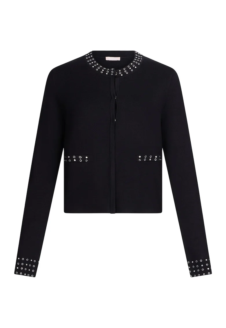 Cardigan cu nituri, Negru