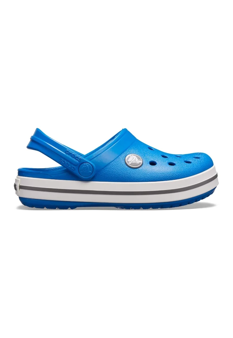 Saboti slingback cu model uni, Alb/Albastru deschis