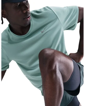 Tricou cu tehnologie Dri-Fit, pentru alergare Miler, Verde deschis/Verde menta