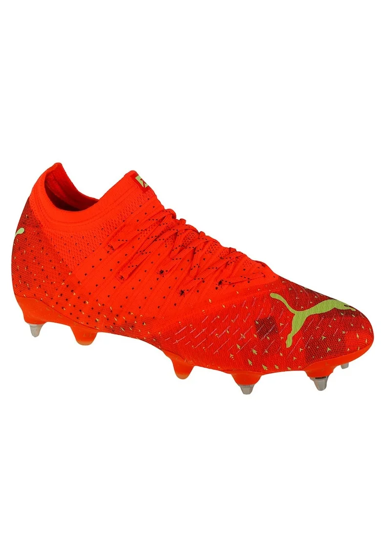 Pantofi sport dama,  Sintetic, Fotbal, Rosu