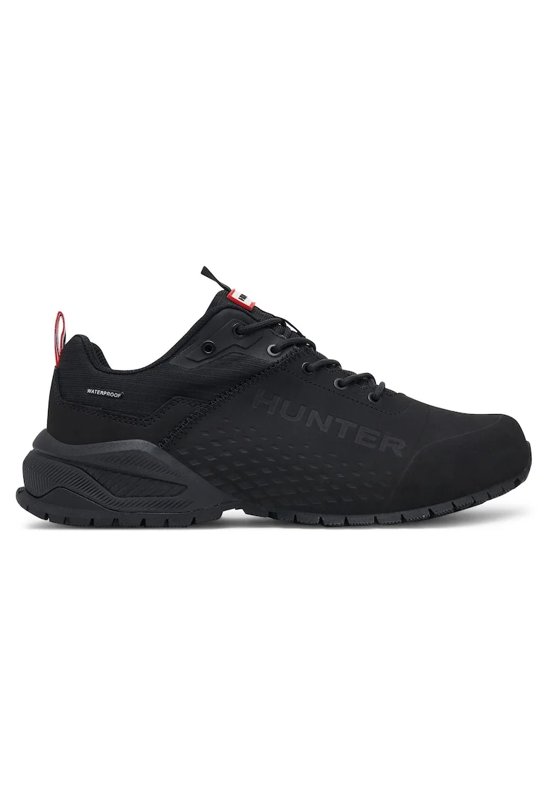Pantofi barbati  H3-001, trekking, piele naturala, negru
