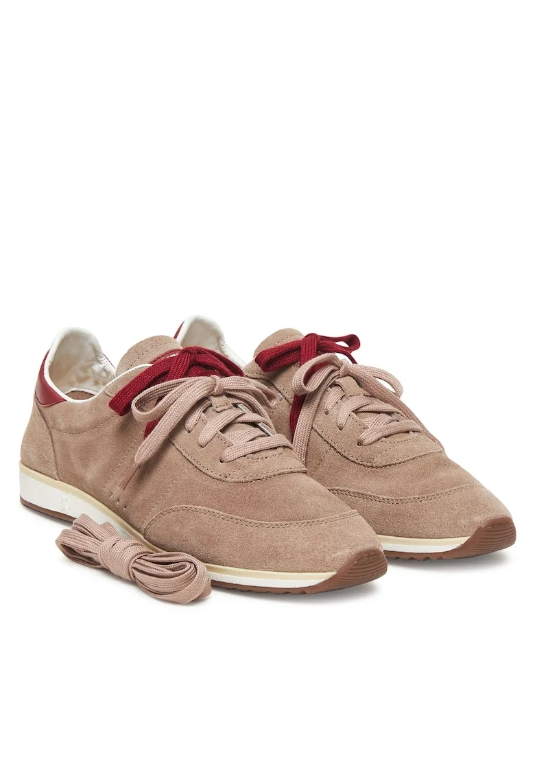 Pantofi sport dama,  2Z0054/L055-FG47, piele naturala, maro