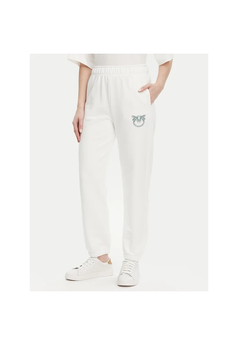 Pantaloni de trening dama  alb