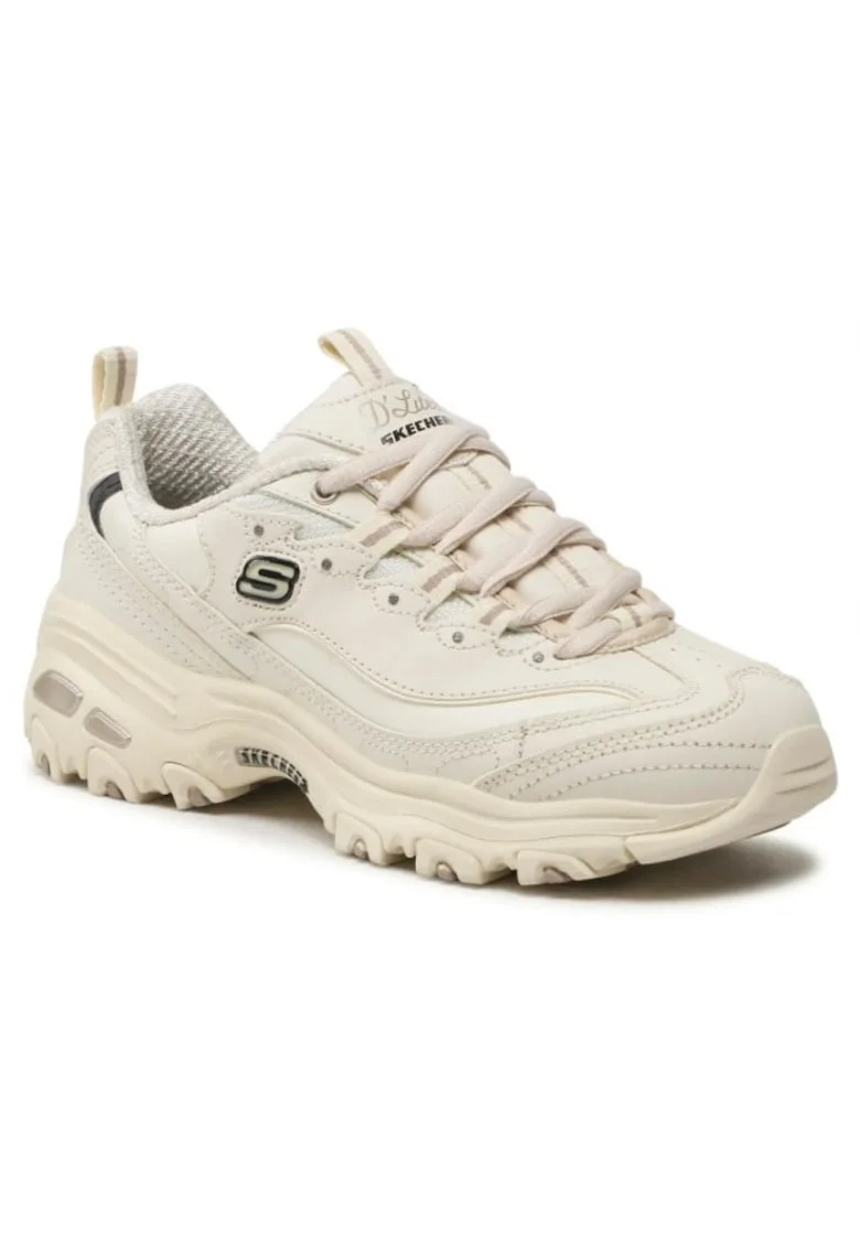 Pantofi sport din piele cu logo D'Lites Fresh Start, Alb, Alb
