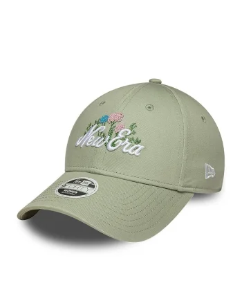 Sapca din bumbac cu broderie 9FORTY, Verde pal
