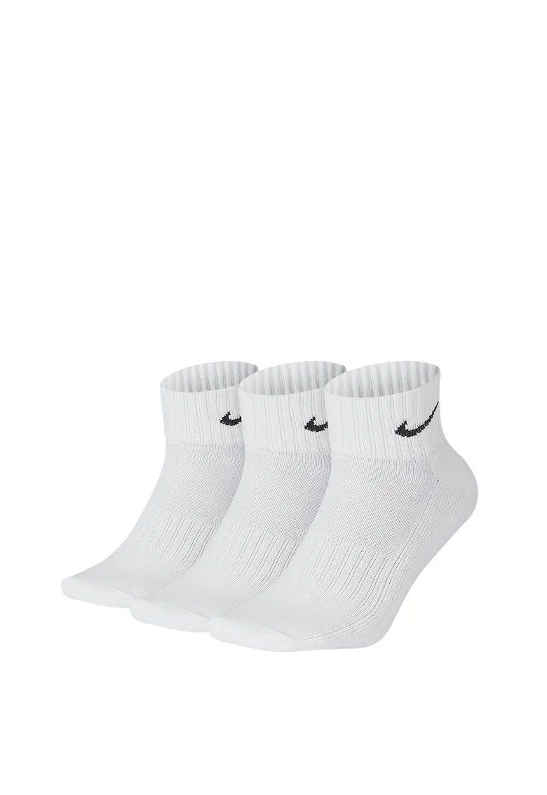 Sosete unisex  3PPK Value Cotton Quarter, Negru/Alb optic