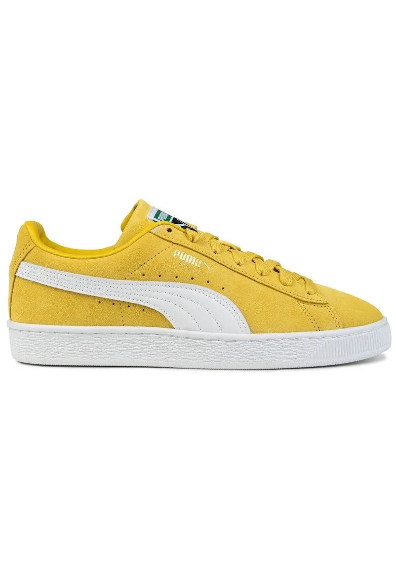 Tenisi barbati  Suede Classic, piele intoarsa, galben, design atemporal