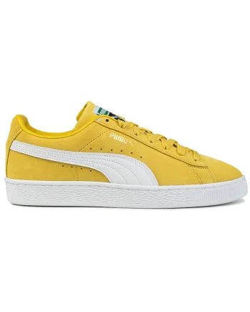 Tenisi barbati  Suede Classic, piele intoarsa, galben, design atemporal