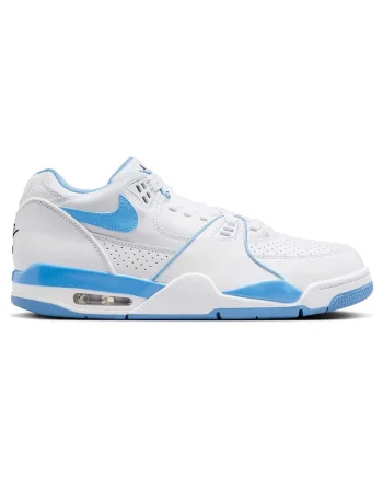 Pantofi sport barbati  Air Flight '89 Low, alb-albastru, piele naturala, stil vintage, tehnologie Air