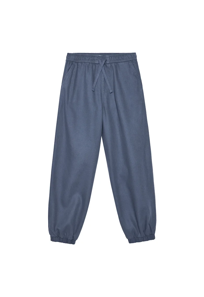 Pantaloni copii,  bleumarin, bumbac-lyocell
