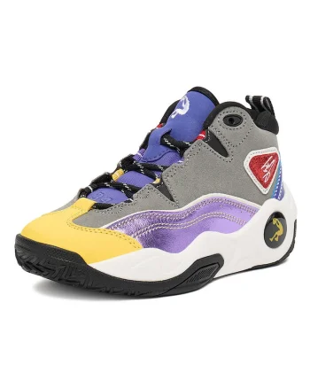 Pantofi sport copii,  piele naturala, gri, stilati si confortabili,