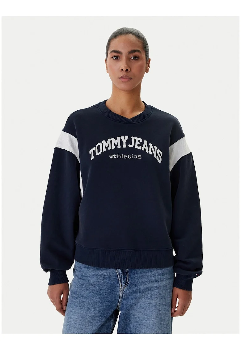 Bluza de trening lejera cu imprimeu logo