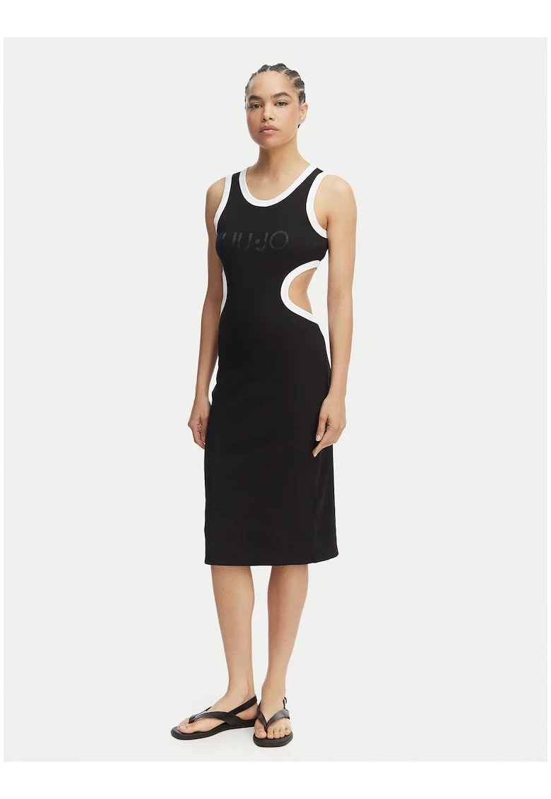 Top dama,  negru, viscoza, casual