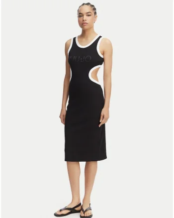 Top dama,  negru, viscoza, casual