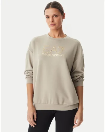 Bluza sport dama,  bej, poliester/modal, croiala regular fit