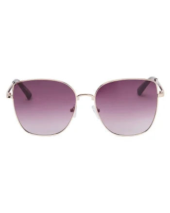 Ochelari de soare din material sintetic, usori, cu lentile cu filtru UV400, Auriu, Marime unica