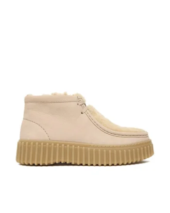 Ghete dama  Sand Wlined Torhill, bej, piele naturala