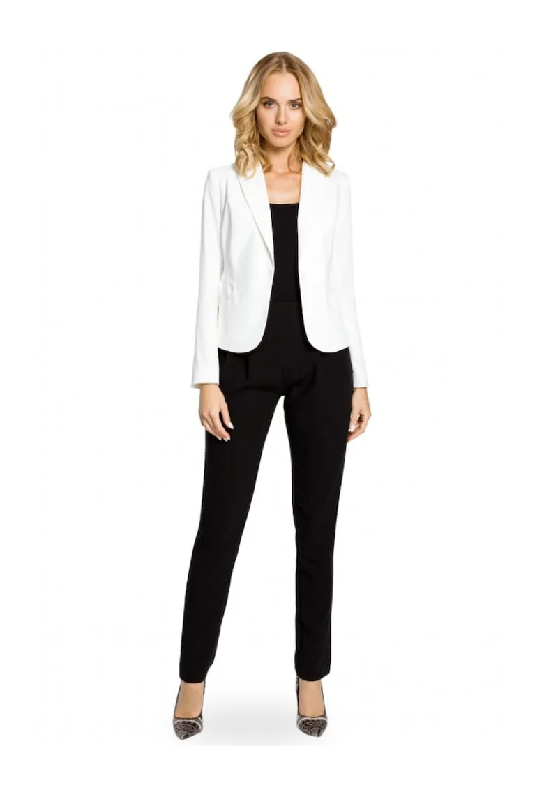 Blazer elegant  Cu nasture, Poliester, Viscoza
