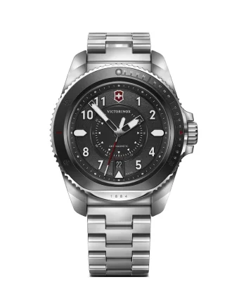 Ceas barbatesc  Quartz, 43mm, 20ATM, Argintiu