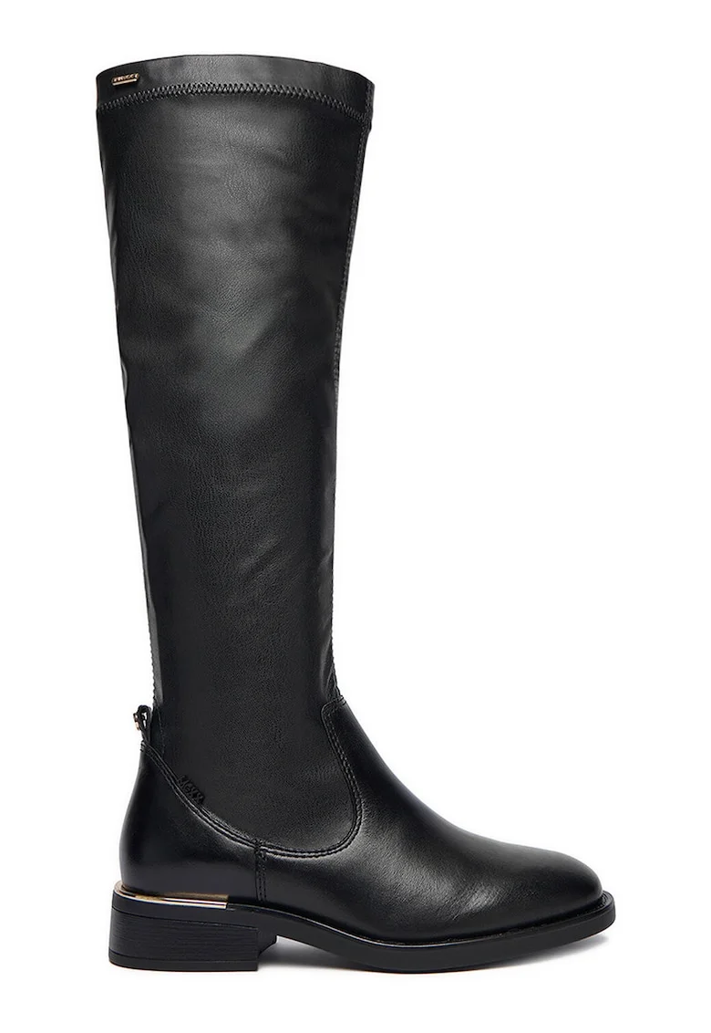 Cizme de dama,  material textil, negru,