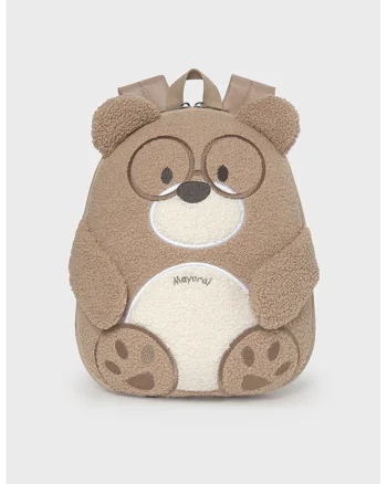 Rucsac cu aspect pufos, Bej inchis