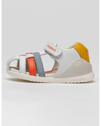 Sandale fisherman din piele cu velcro