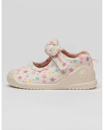 Pantofi din material textil cu imprimeu cu stele
