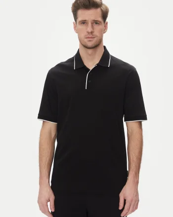Tricou polo  bumbac, negru
