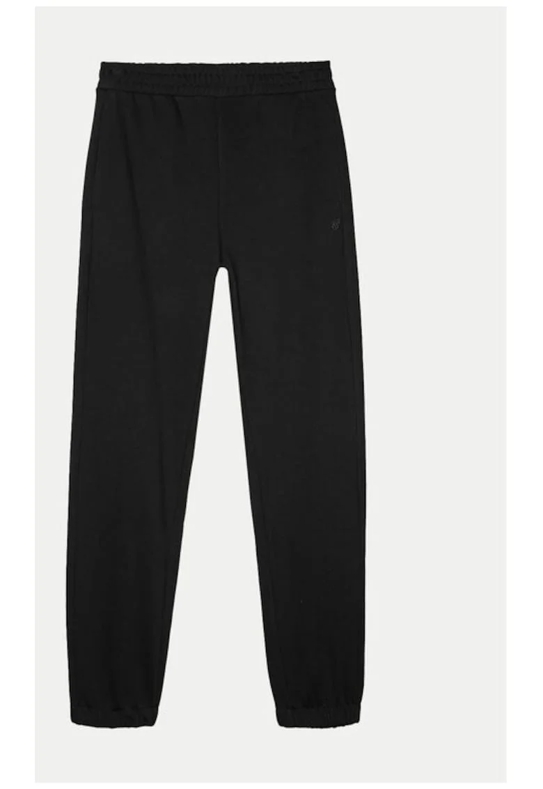 Pantaloni trening Unisex 4FWAW24TTROU0826 Loose Fit, Bumbac, Negru
