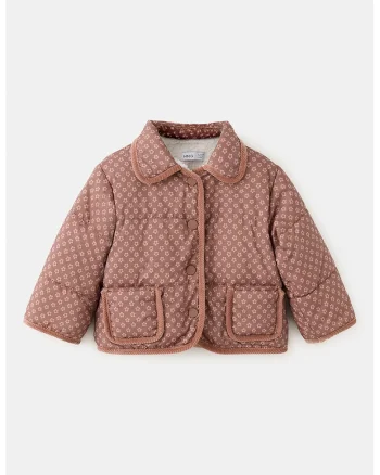 Geaca cu captuseala teddy, Maro cognac