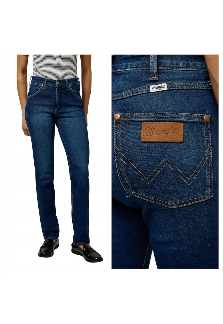 Blugi Slim fit cu talie inalta Piper, Albastru