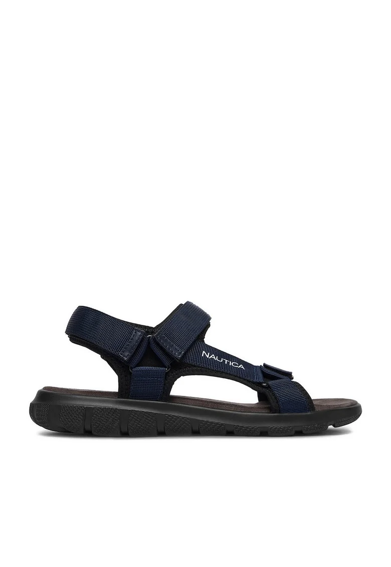 Sandale barbatesti,  bleumarin, textil, sistem inchidere Velcro