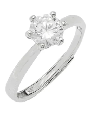 Inel Argint Reglabil Solitaire Reglabil