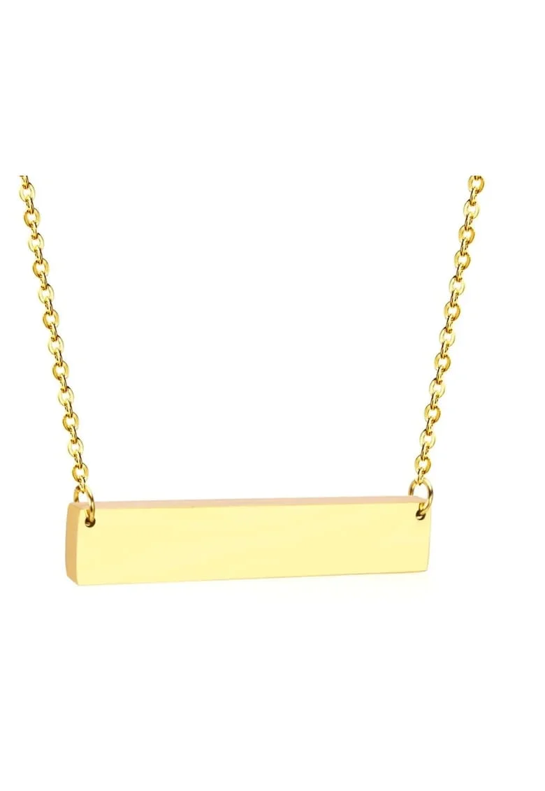 Lant Placat cu Aur 14k Placuta Gravabila