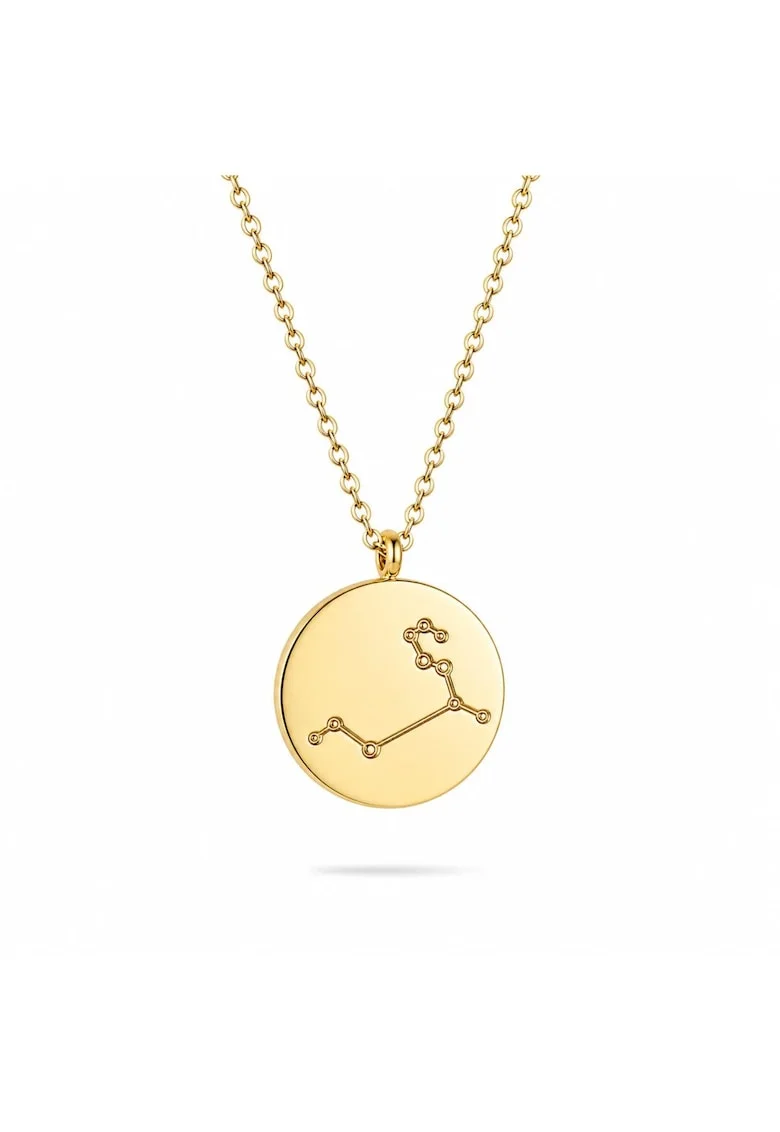 Lant Placat cu Aur 14k Constelatia Leu
