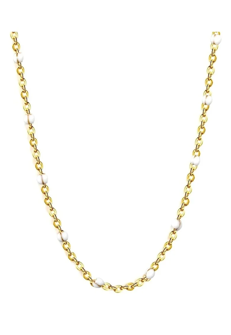 Lant Placat cu Aur 14k cu Pietre Albe