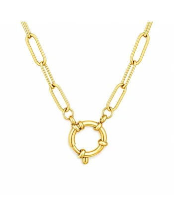 Lant Placat cu Aur 14k Paperclip Clasp