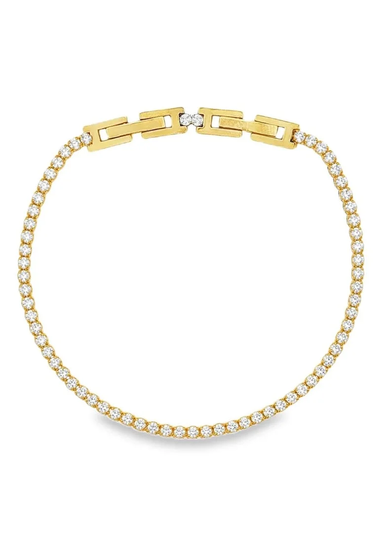 Bratara Placata cu Aur 14k Tennis 2 mm