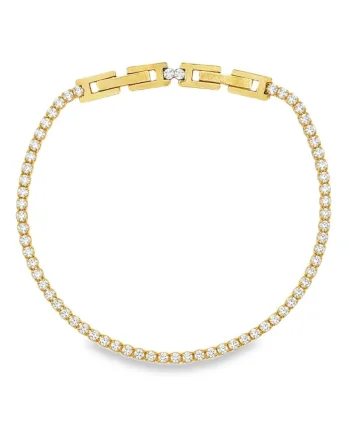 Bratara Placata cu Aur 14k Tennis 2 mm