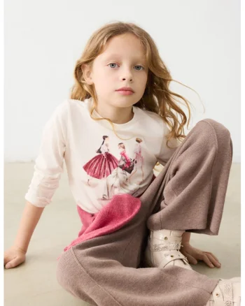 Bluza cu imprimeu grafic, Alb optic